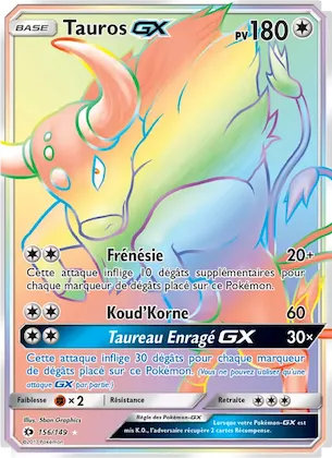 Tauros GX n° 156 – Soleil et Lune
