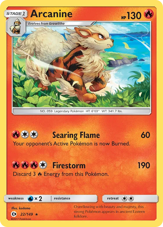 Arcanine #22 – Sun & Moon