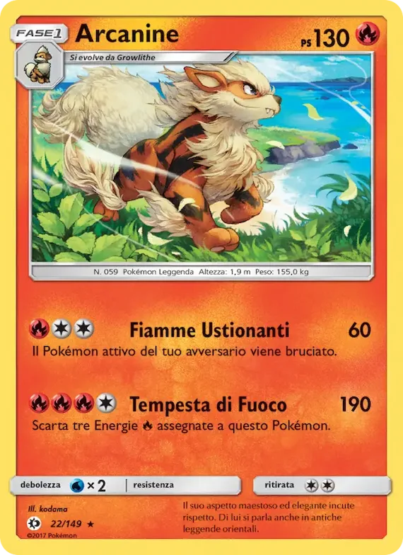 Arcanine 22 – Sole e Luna