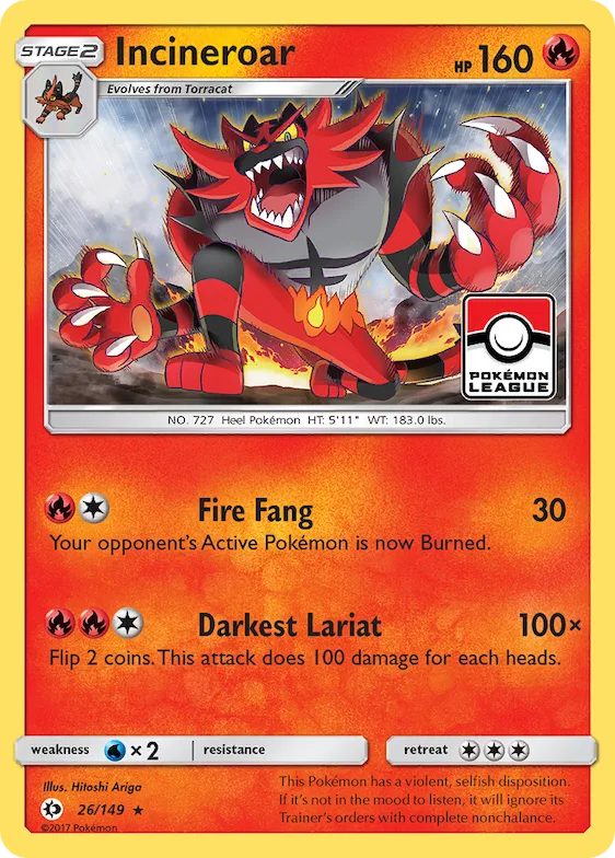 Incineroar 26 – Sol e Lua