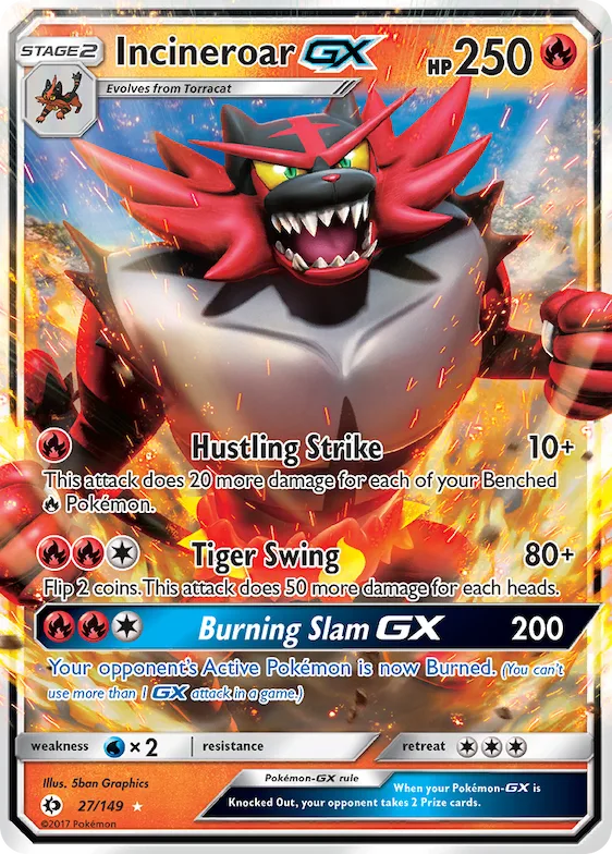 Incineroar-GX #27 – Sun & Moon