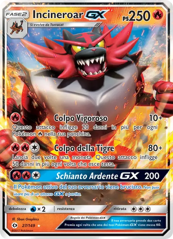 Incineroar GX 27 – Sole e Luna
