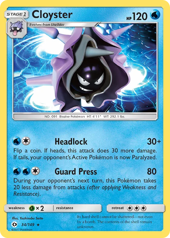 Cloyster 34 – Sol e Lua