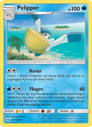 Pelipper Nr. 38 – Sun & Moon
