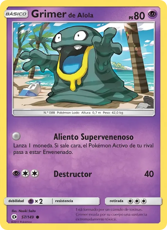 Grimer de Alola 57 – Sol y Luna
