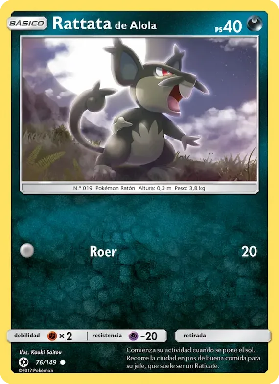Rattata de Alola 76 – Sol y Luna