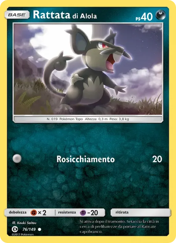 Rattata di Alola 76 – Sole e Luna