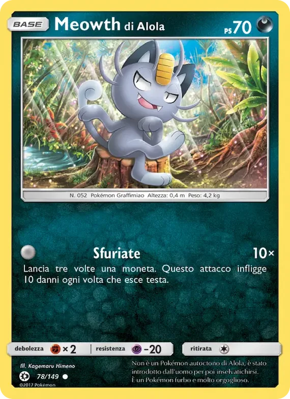 Meowth di Alola 78 – Sole e Luna