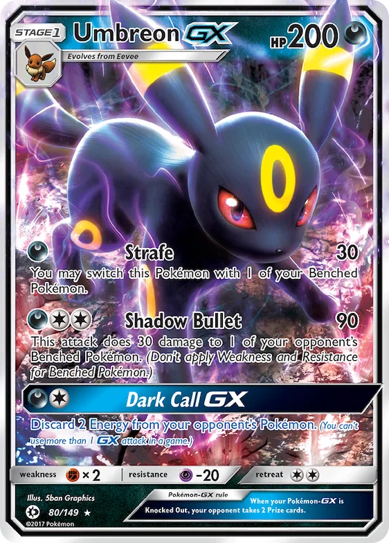 Umbreon-GX #80 – Sun & Moon