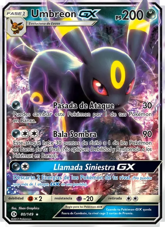 Umbreon GX 80 – Sol y Luna
