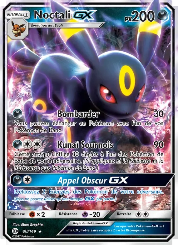 Noctali GX 80 – Soleil et Lune