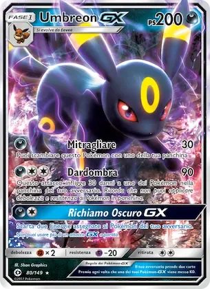 Umbreon GX 80 – Sole e Luna