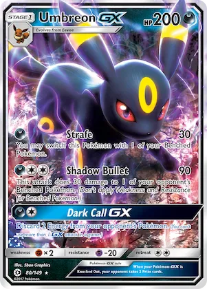 Umbreon-GX #80 – Sun & Moon