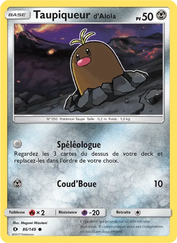 Taupiqueur d’Alola 86 – Soleil et Lune