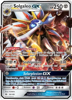 Solgaleo GX Nr. 89 – Sun & Moon