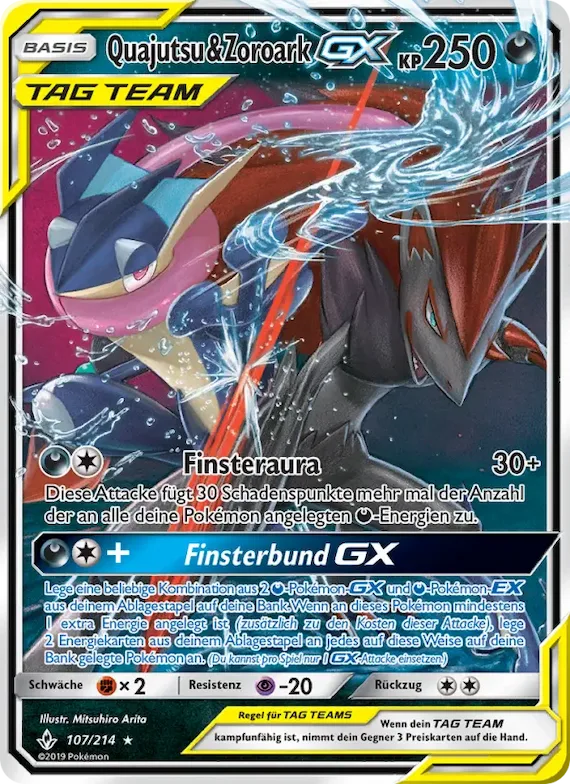 Quajutsu & Zoroark GX 107 – Kräfte im Einklang