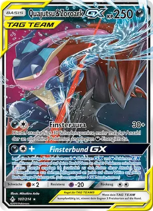 Quajutsu & Zoroark GX Nr. 107 – Kräfte im Einklang
