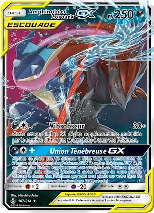 Amphinobi et Zoroark GX n° 107 – Alliance Infaillible