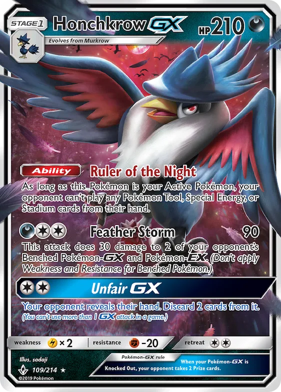 Honchkrow-GX #109 – Unbroken Bonds