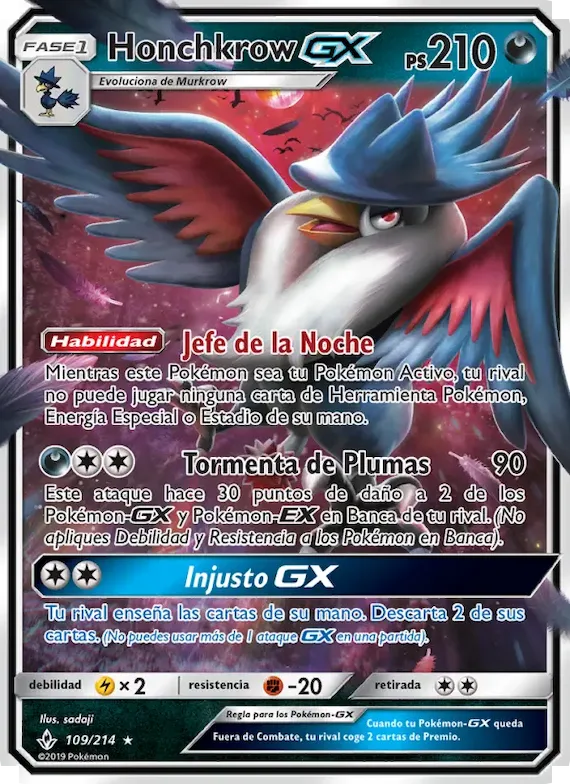 Honchkrow GX 109 – Vínculos Indestructibles