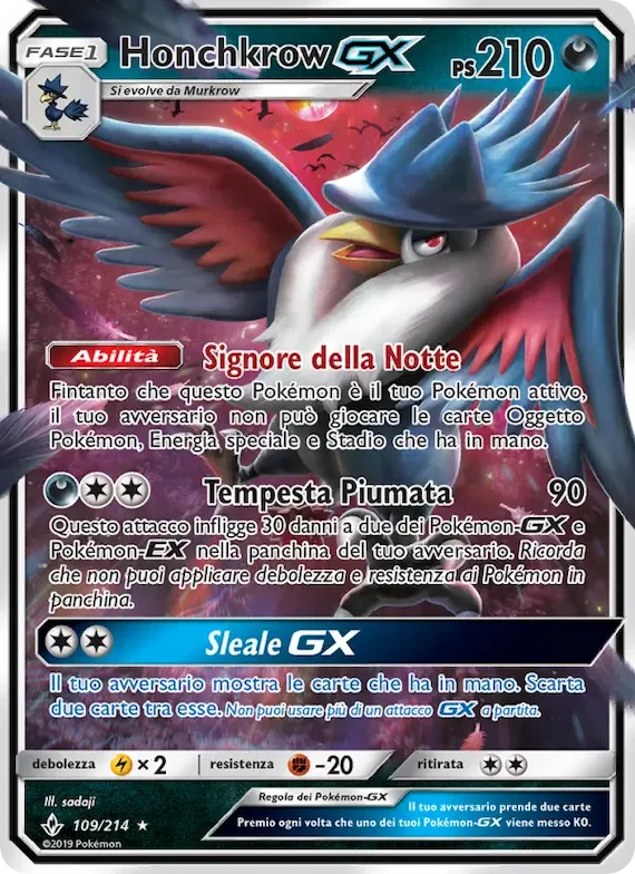 Honchkrow GX 109 – Legami Inossidabili