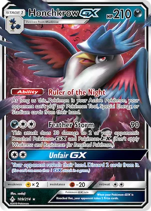 Honchkrow-GX #109 – Unbroken Bonds