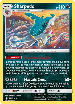 Sharpedo n° 111 – Alliance Infaillible