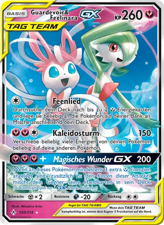 Guardevoir & Feelinara GX 130 – Kräfte im Einklang