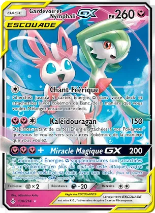 Gardevoir et Nymphali GX n° 130 – Alliance Infaillible