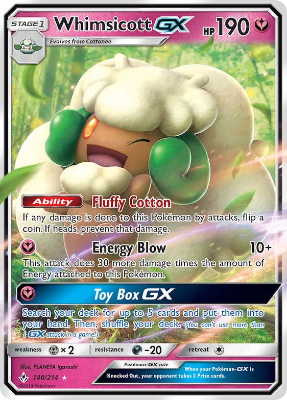 Whimsicott-GX #140 – Unbroken Bonds