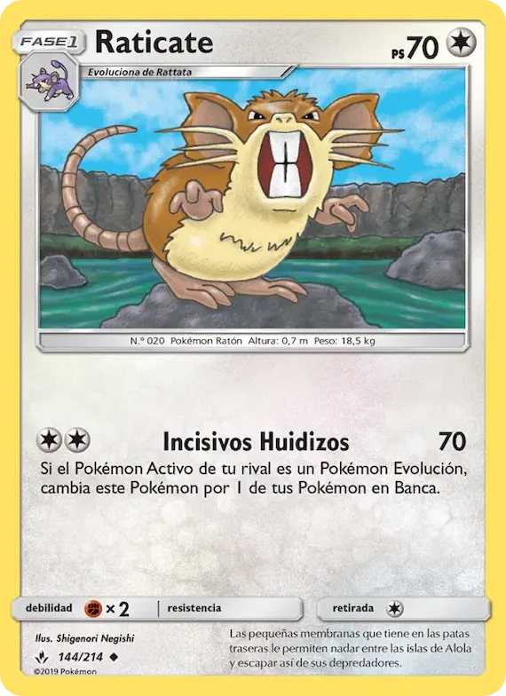 Raticate 144 – Vínculos Indestructibles