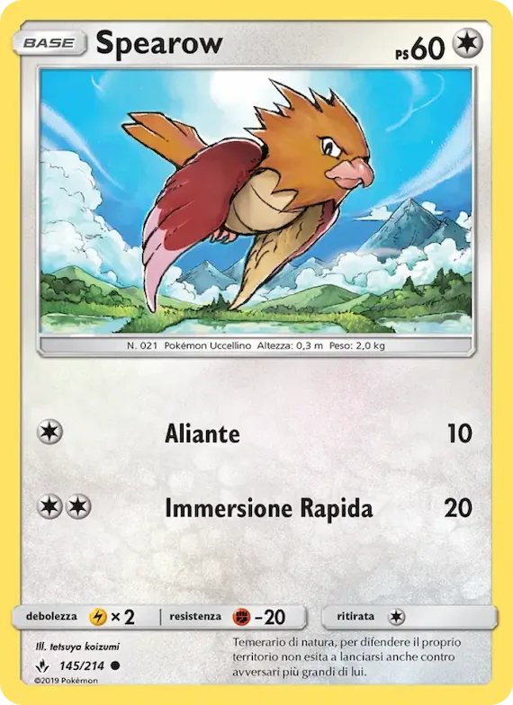 Spearow 145 – Legami Inossidabili