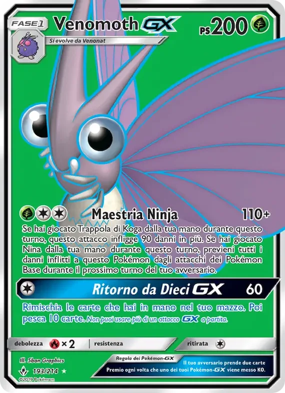 Venomoth GX 193 – Legami Inossidabili