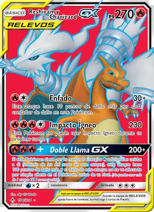Reshiram y Charizard GX 194 – Vínculos Indestructibles