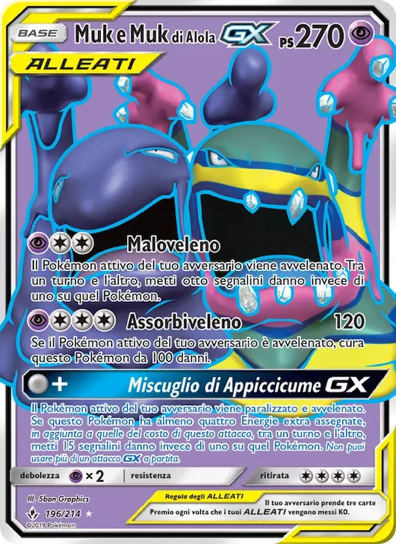 Muk e Muk di Alola GX 196 – Legami Inossidabili