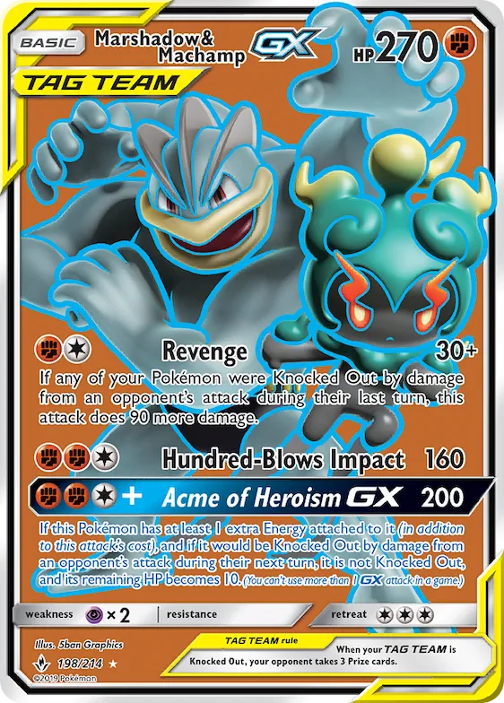 Marshadow & Machamp-GX #198 – Unbroken Bonds