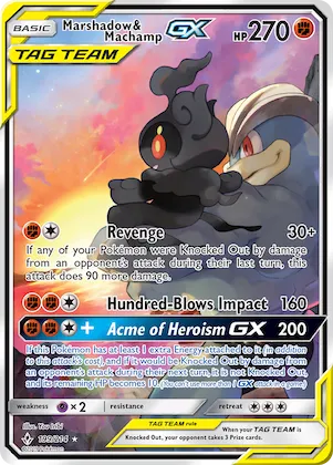 Marshadow & Machamp-GX #199 – Unbroken Bonds