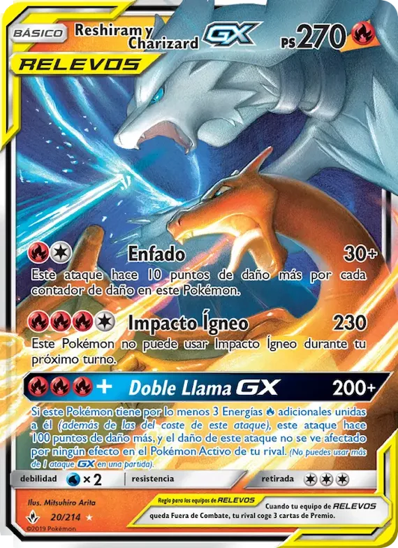 Reshiram y Charizard GX 20 – Vínculos Indestructibles
