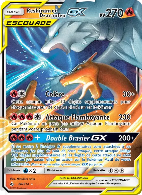 Reshiram et Dracaufeu GX 20 – Alliance Infaillible