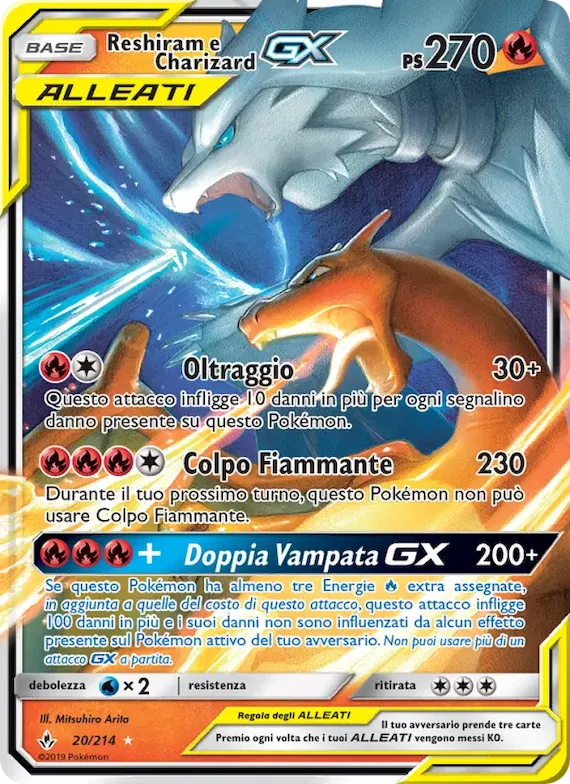 Reshiram e Charizard GX 20 – Legami Inossidabili