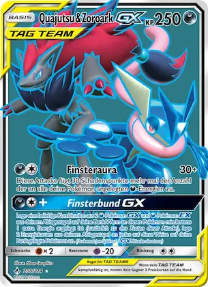 Quajutsu & Zoroark GX Nr. 200 – Kräfte im Einklang