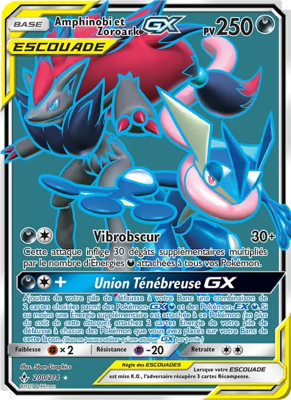 Amphinobi et Zoroark GX 200 – Alliance Infaillible