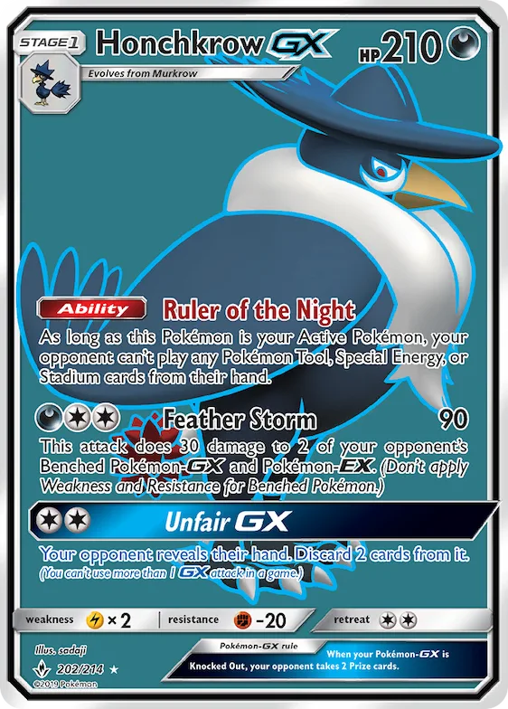 Honchkrow-GX #202 – Unbroken Bonds