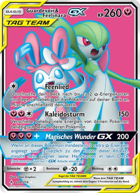 Guardevoir & Feelinara GX 204 – Kräfte im Einklang