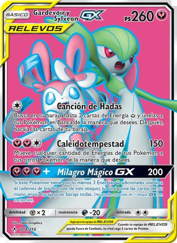 Gardevoir y Sylveon GX 204 – Vínculos Indestructibles