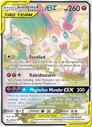 Guardevoir & Feelinara GX 205 – Kräfte im Einklang