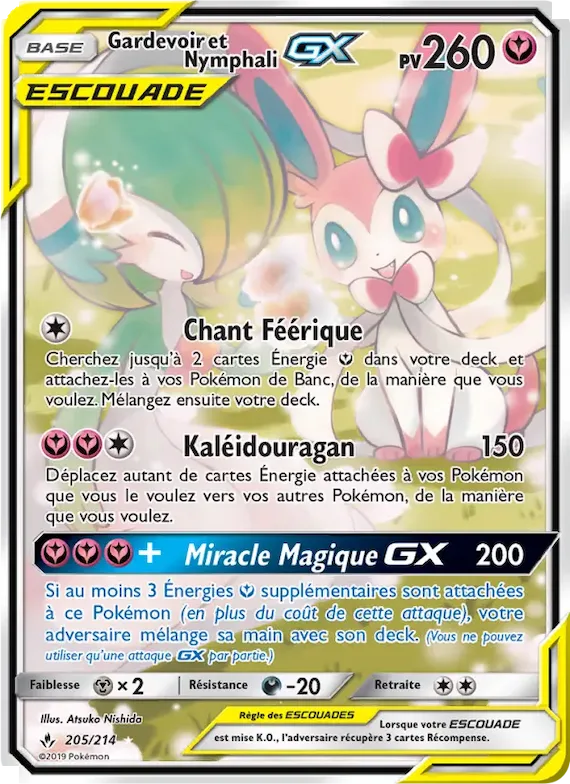 Gardevoir et Nymphali GX 205 – Alliance Infaillible