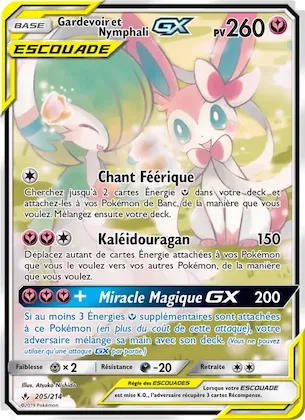 Gardevoir et Nymphali GX n° 205 – Alliance Infaillible