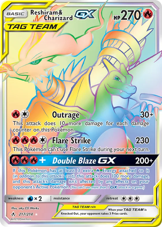 Reshiram & Charizard-GX #217 – Unbroken Bonds