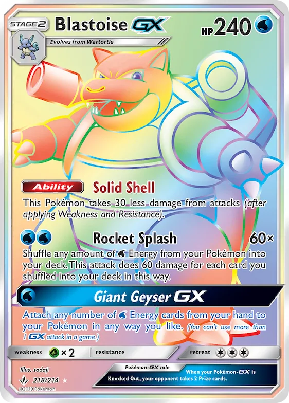 Blastoise-GX #218 – Unbroken Bonds
